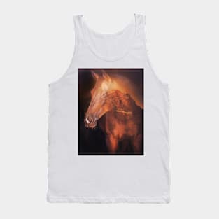 Horse on a forest backdrop Tank Top